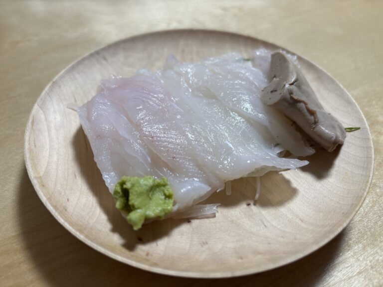 美味しいハゲのお刺身